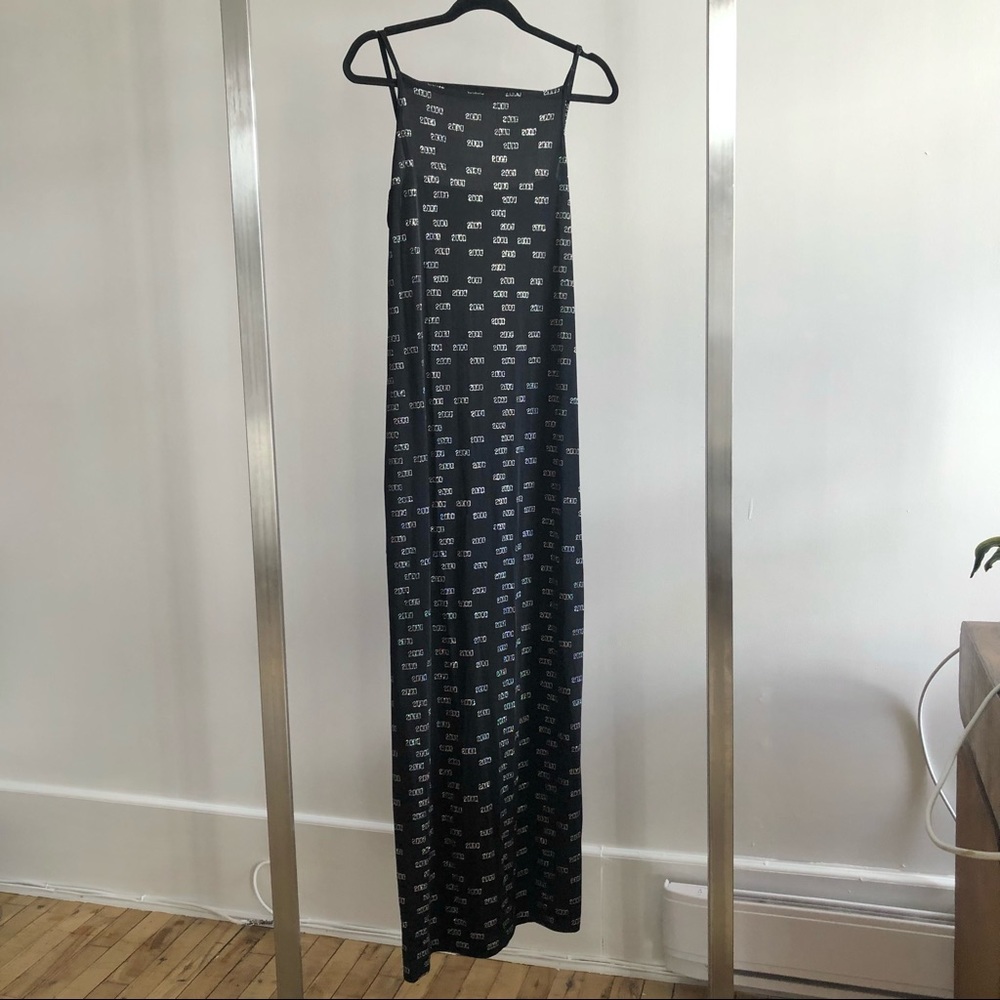 Y2K Millennium 2000 Glitter Tank Top Maxi Dress - Picture 2 of 4